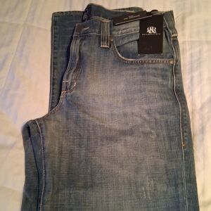 Rock & Republic Men's Slim Straight Jeans in Light Blue Wash